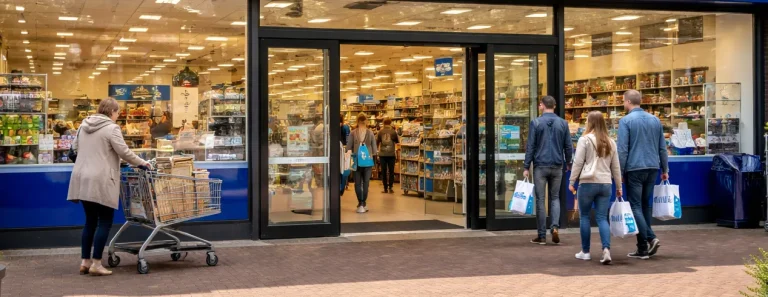 Buitenkant van de Action winkel in Wageningen